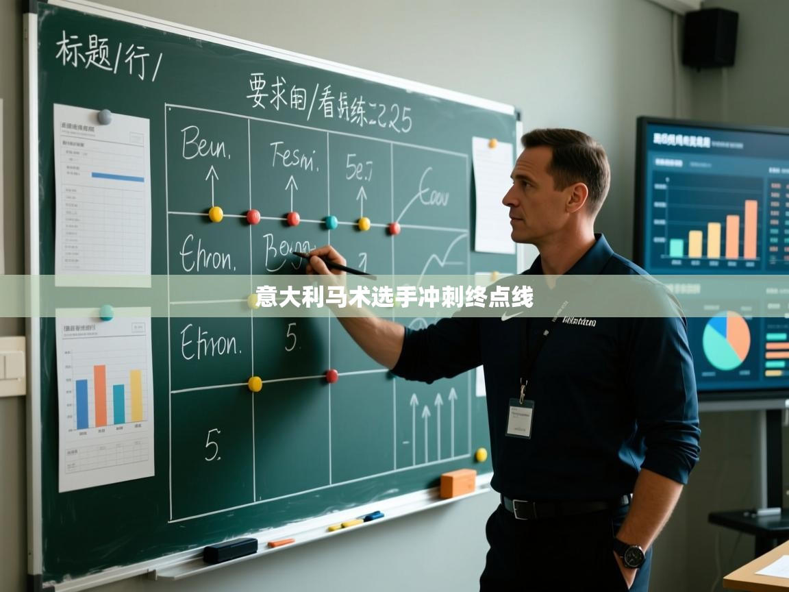 意大利马术选手冲刺终点线  第1张